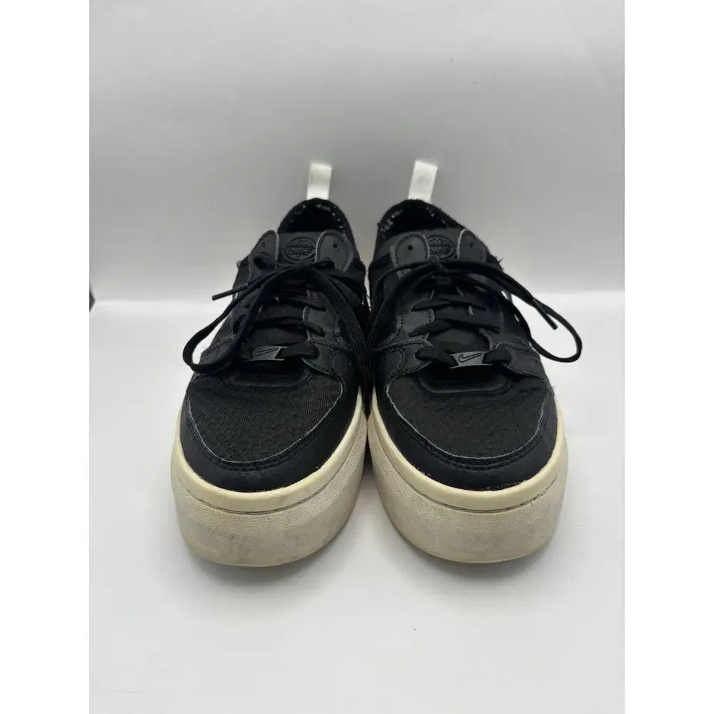 Nike Court Vision Alta TXT Black And White Sneakers Women Size 8